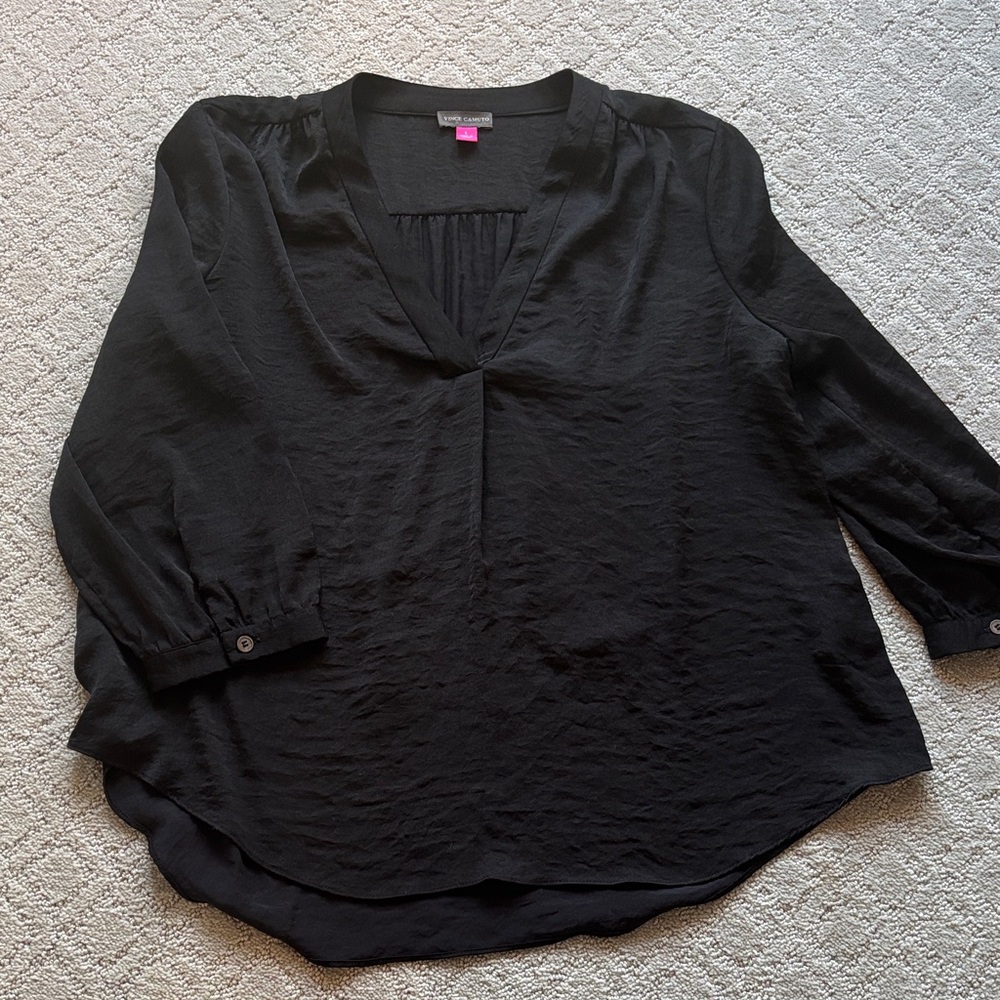 Vince Camuto Black Women's Tunic top